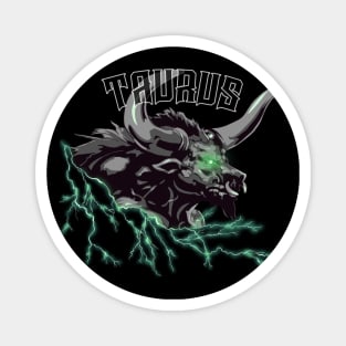 Lightning Taurus (green) Magnet